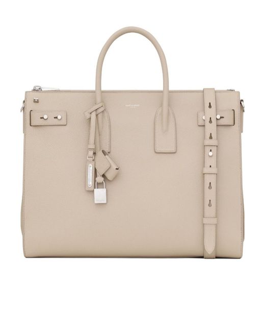 Saint Laurent Natural Sac De Jour Thin Large for men