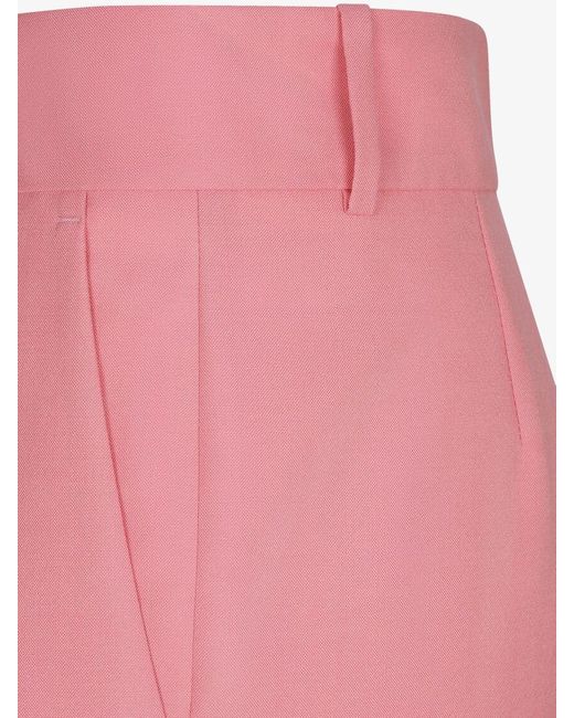 Givenchy Pink High-Waisted Tailored Trousers