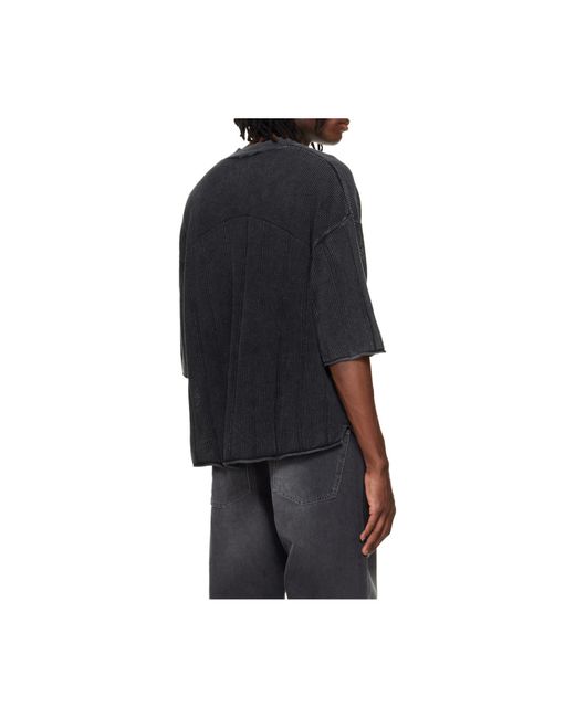 Represent Black Oversized Number Knitted Sweater for men