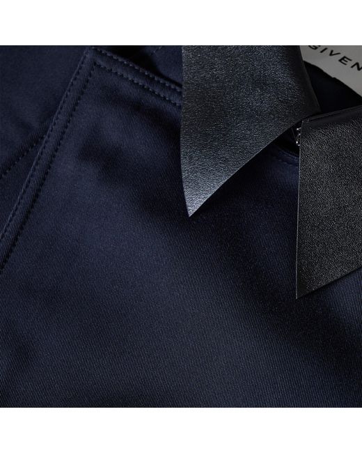 Givenchy Blue Cropped Tailored Jacket
