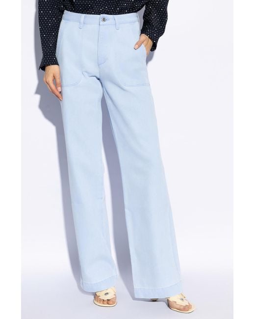 A.P.C. Blue Seaside Straight-Leg Jeans