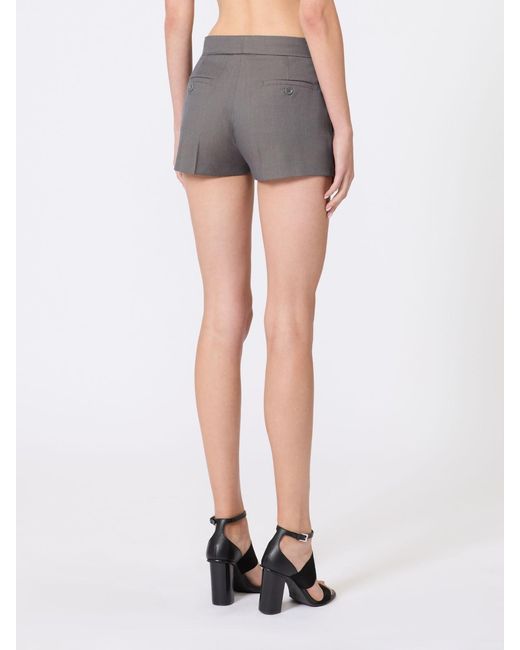 Max Mara Gray Button Shorts