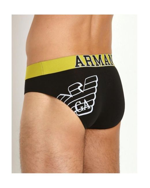 Emporio Armani White Logo Detail Panties for men