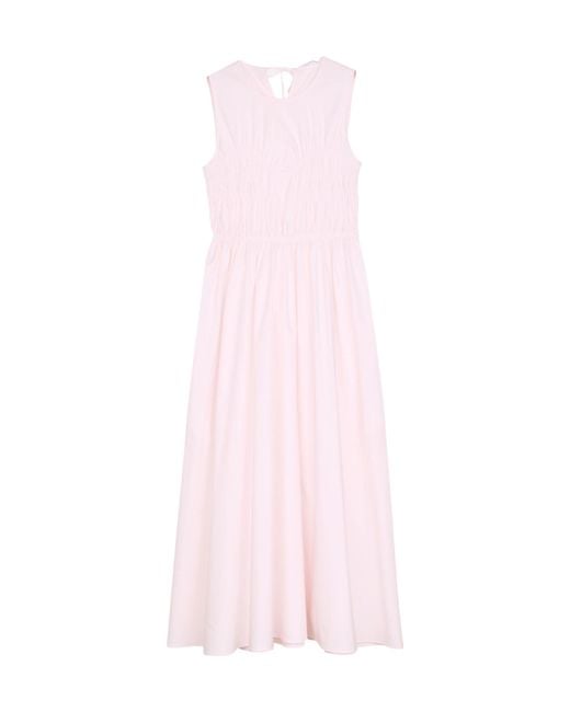 CECILIE BAHNSEN Pink Round-Neck Dress