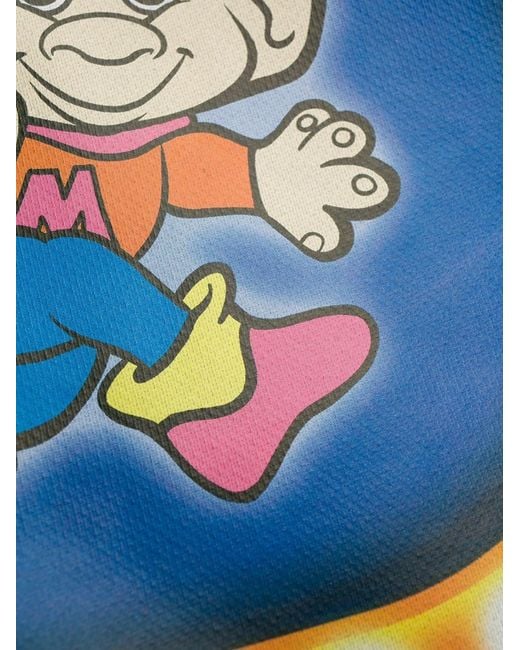 Moschino Black Cartoon Logo Printed Hooded Sweater
