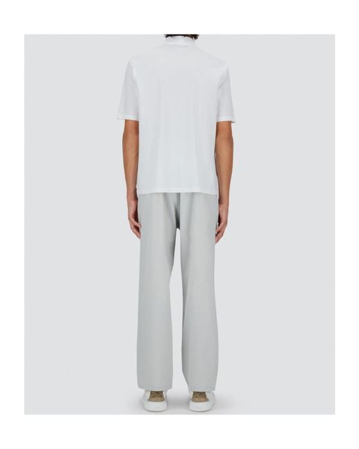 Herno White Ultralight Scuba Polo Shirt for men