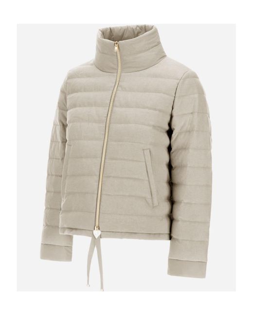 Herno Multicolor High Collar Padded Jacket