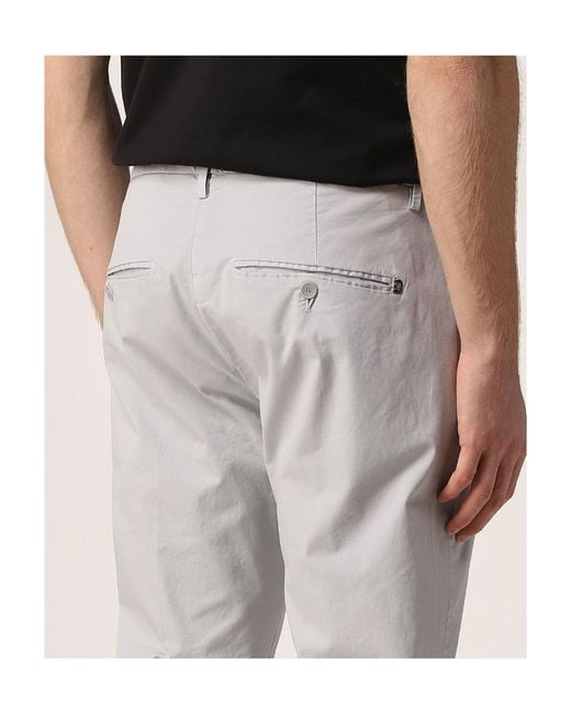 Dondup Gray Logo Casual Pants for men