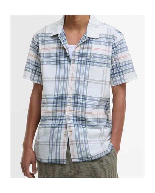 Barbour Blue Plaid Shirt for men