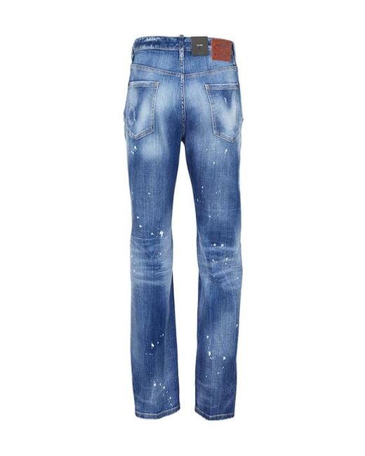 DSquared² Blue Jeans With Belt Loops for men