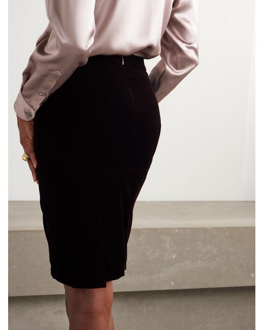Tom Ford Black Velvet Mini Skirt