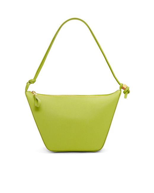 Loewe Green Mini Hammock Hobo Bag