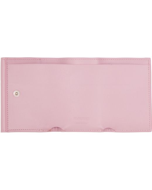 Jil Sander Pink Snap Wallet