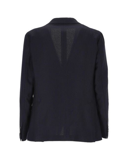 Tagliatore Blue Single-Breasted Blazer for men