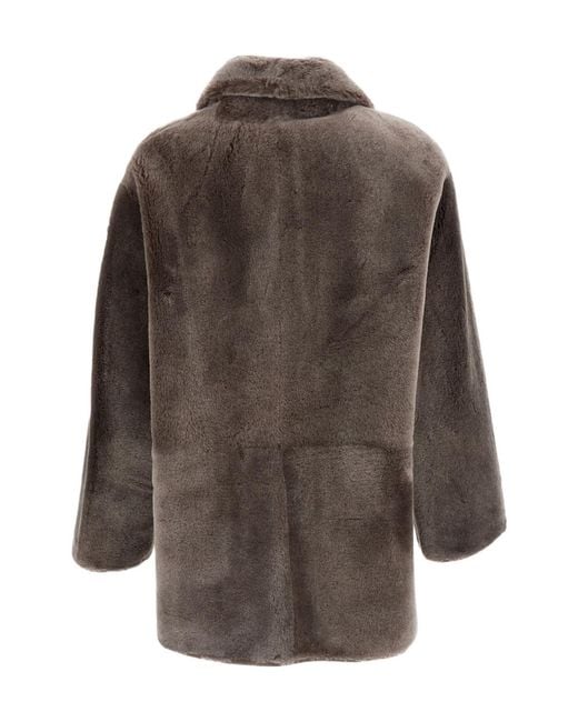 Arma Brown Nicola Reversible Shearling Coat