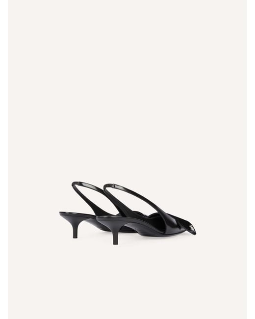 Courreges Black Courrèges Fold Slingback Pumps