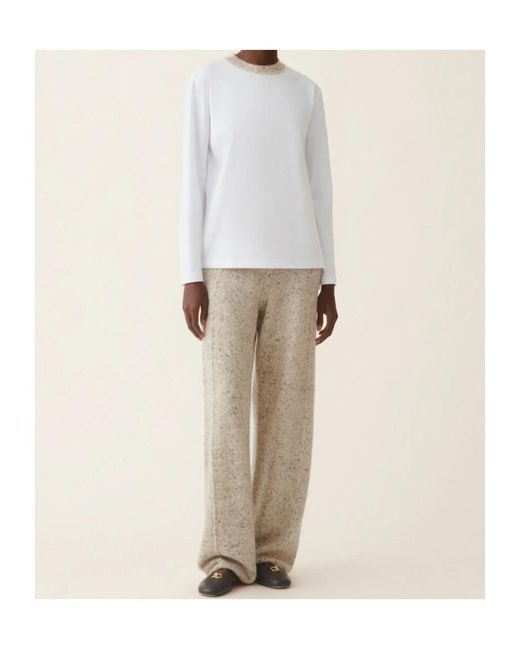 Fabiana Filippi White Cotton Jersey T-Shirt