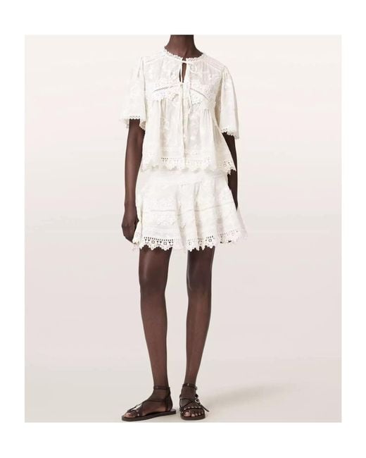 AllSaints White Short-Sleeved Shirt