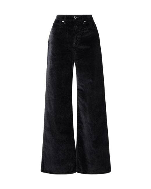 Veronica Beard Black Wide-Leg Casual Pants