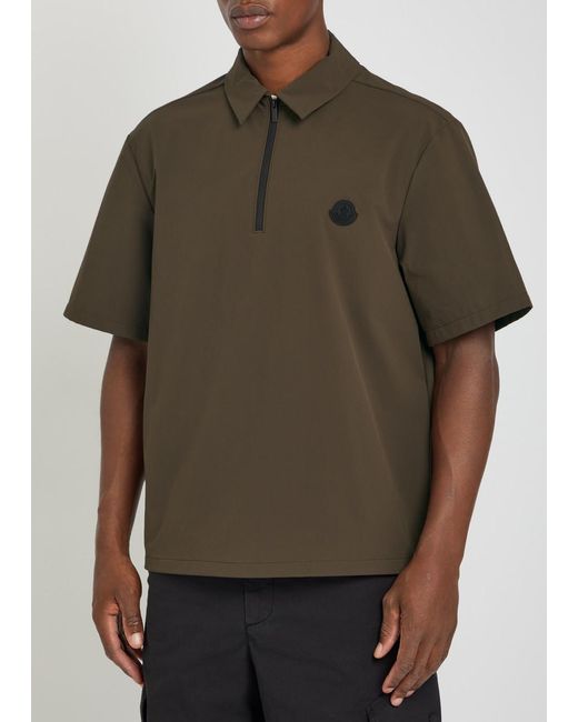 Moncler Green Casual Polo Shirt for men