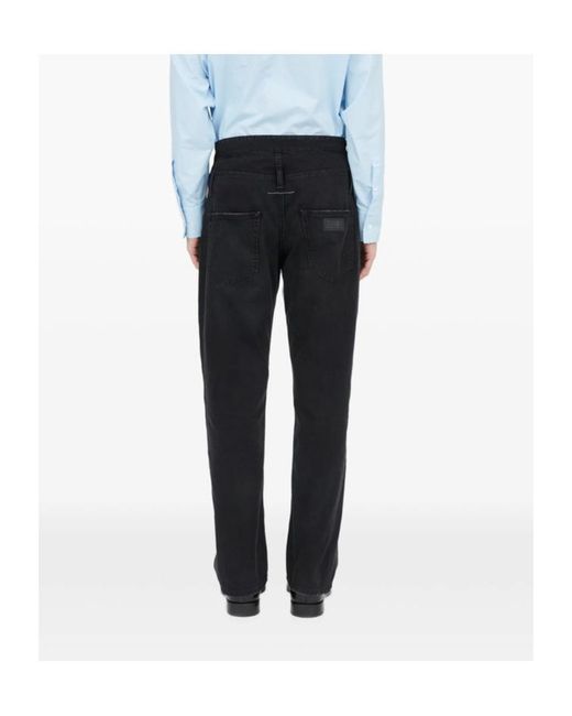 MM6 by Maison Margiela Black Rivet-Detail Jeans for men