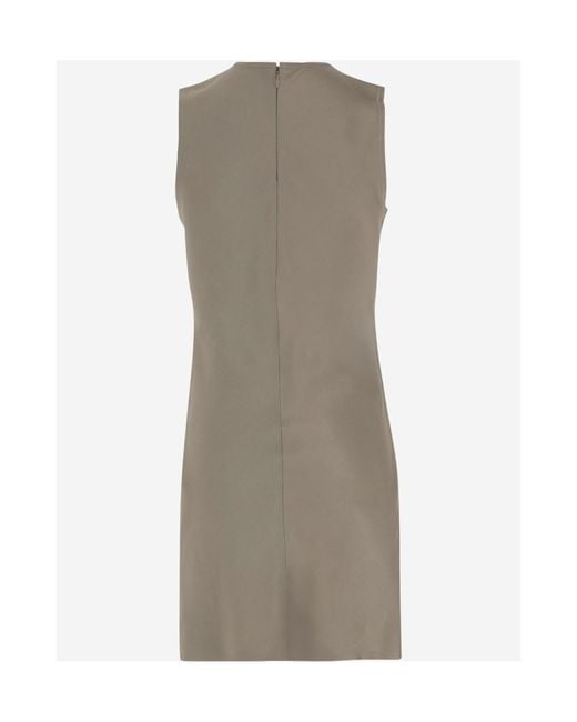 AMI Gray Straight Short Dress