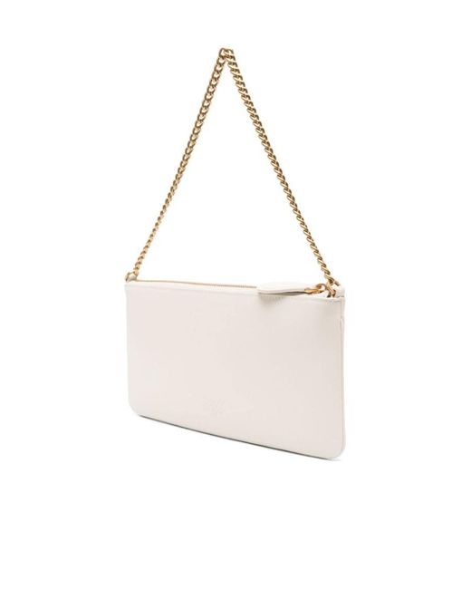 Pinko Natural Logo Plaque Shoulder Bag