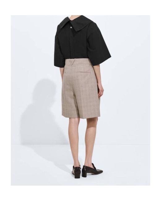 Bottega Veneta Multicolor Prince Of Wales Wool Shorts