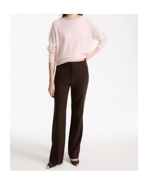 Marella Brown Pleated Casual Trousers
