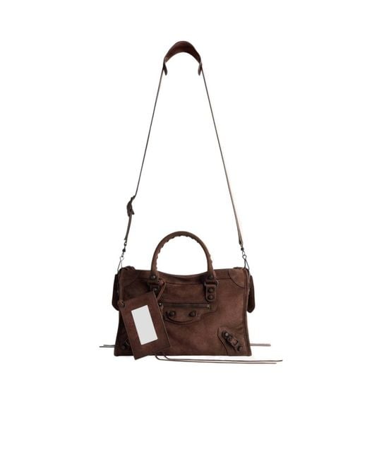 Balenciaga Brown Le City Small Shoulder Bag