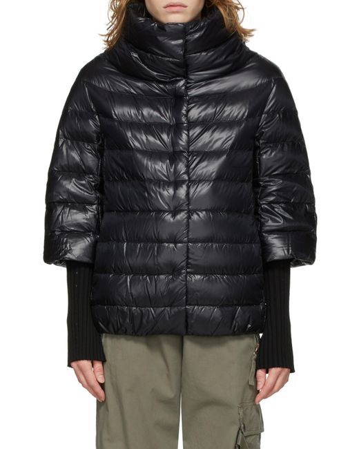 Herno Black Aminta Short Down Jacket