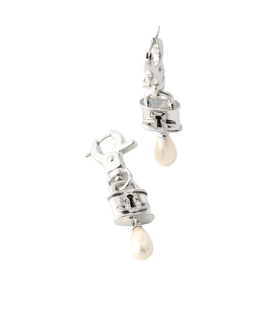 Vivienne Westwood White Delicate Earrings