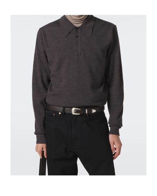 Lemaire Gray Long-Sleeved Sweater for men