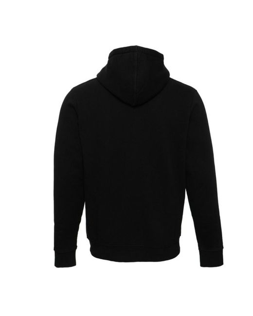 Marcelo Burlon Black Logo Printed Hooded Sweater for men