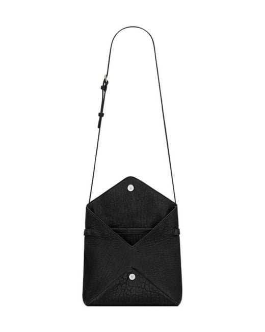 Saint Laurent White Cassandre Envelope Messenger Bag for men