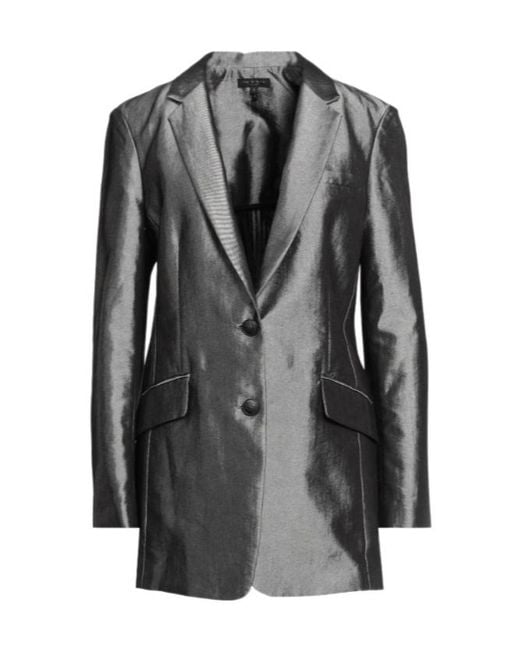 Rag & Bone Black Denimstyle Singlebreasted Blazer