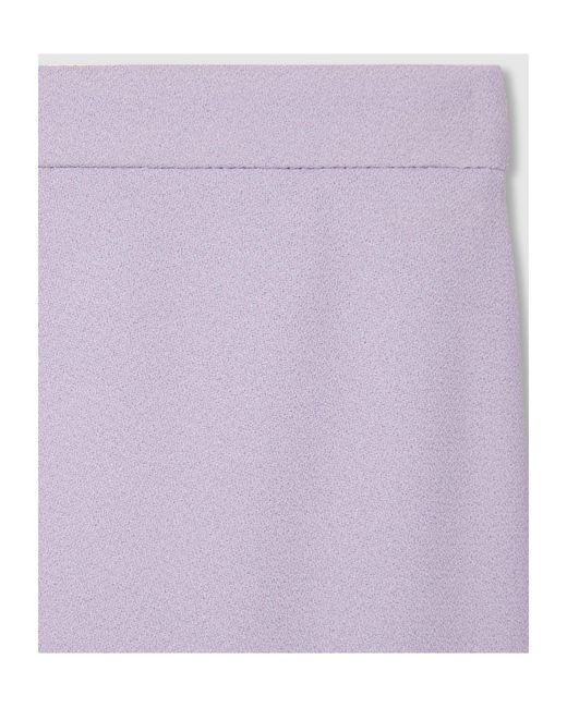 Gucci Purple Slit-Detailed Skirt