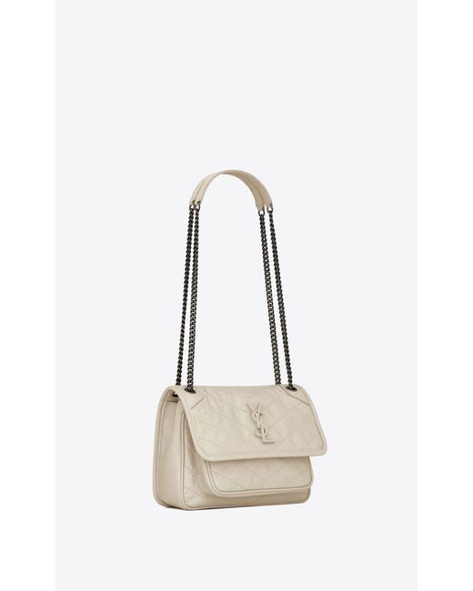 Saint Laurent White Niki Crossbody Bag
