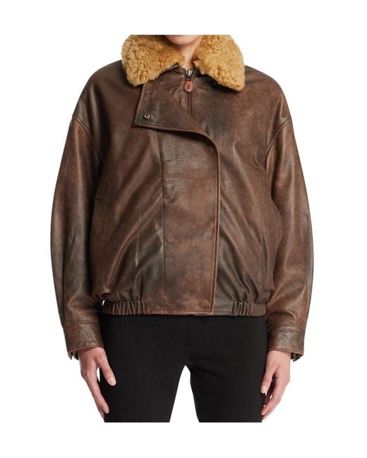 R13 Multicolor Leather Jacket With A Zipper