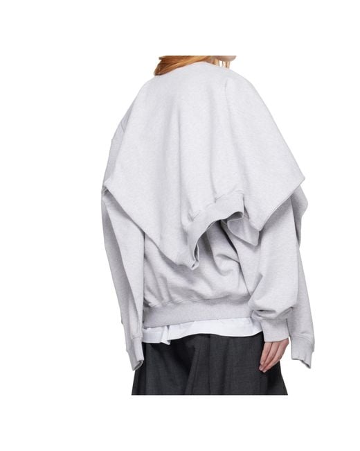 Vetements White Double Layered Pullover for men
