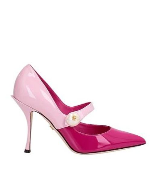 Dolce & Gabbana Pink Twotone Pointedtoe Highheels