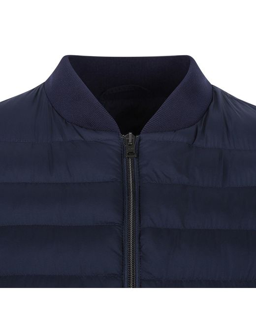 Herno Black Quilted Bomber Down Jacket for men