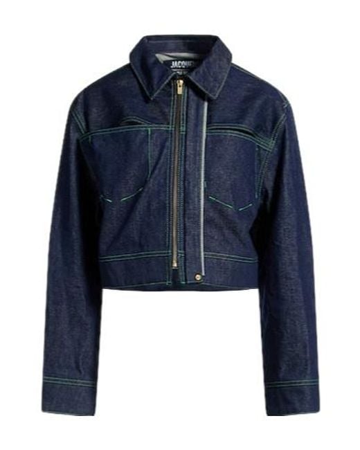 Jacquemus Blue Dark Denim Jacket