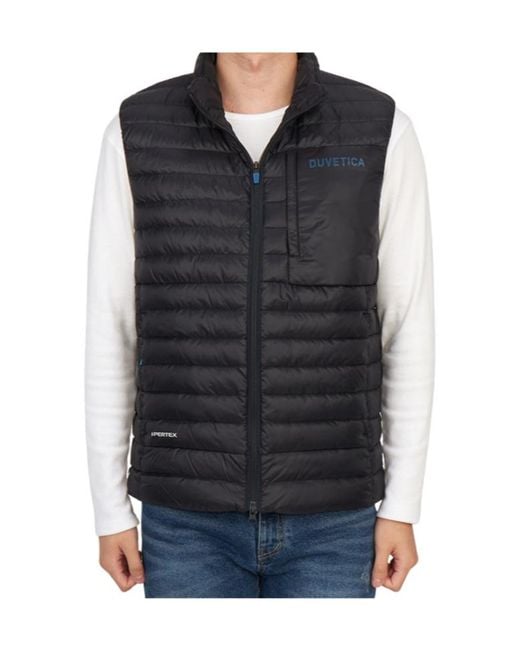 Duvetica Blue Sleeveless Down Vest for men