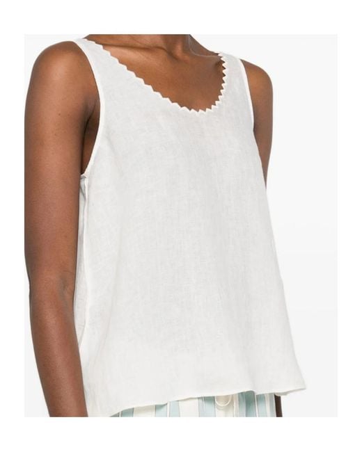 Forte_forte White Crew Neck Vest