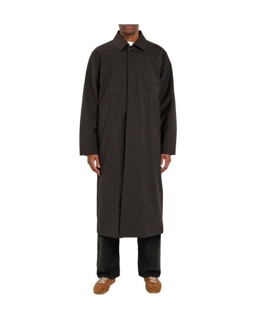 Our Legacy Black Vertical Striped Coat for men
