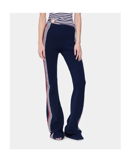 Rabanne Blue Knitted Trousers