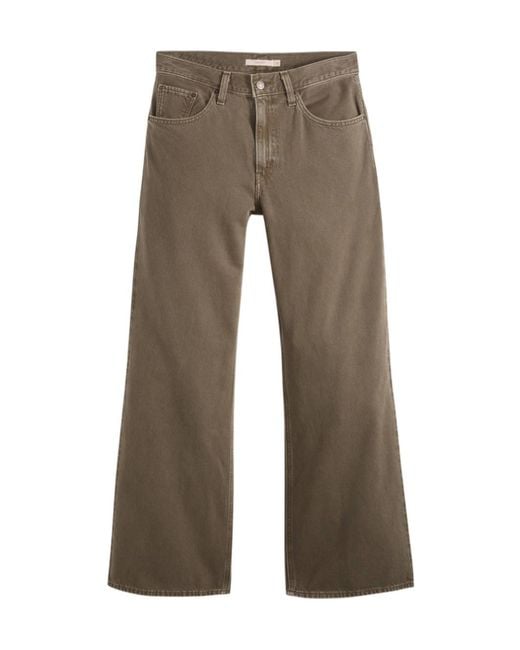 Levi's Gray Loose Boot Washed Jeans