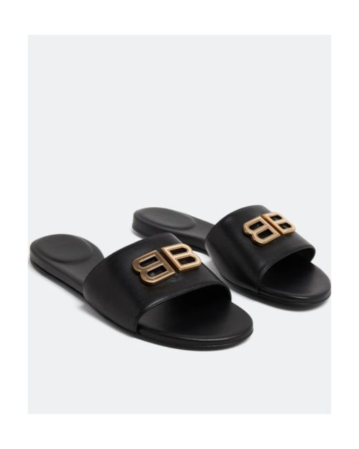Balenciaga Black Groupie Open-Toe Sandals