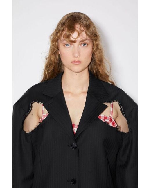 Acne Black Deconstructed Jacket